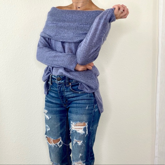 Dkny Sweaters - DKNY NWT Cowl Neck Sweater in Heather Lavender